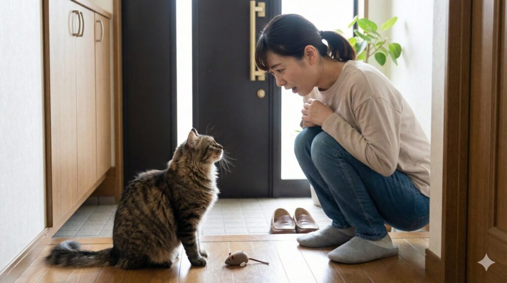 猫 獲物 持ってくる