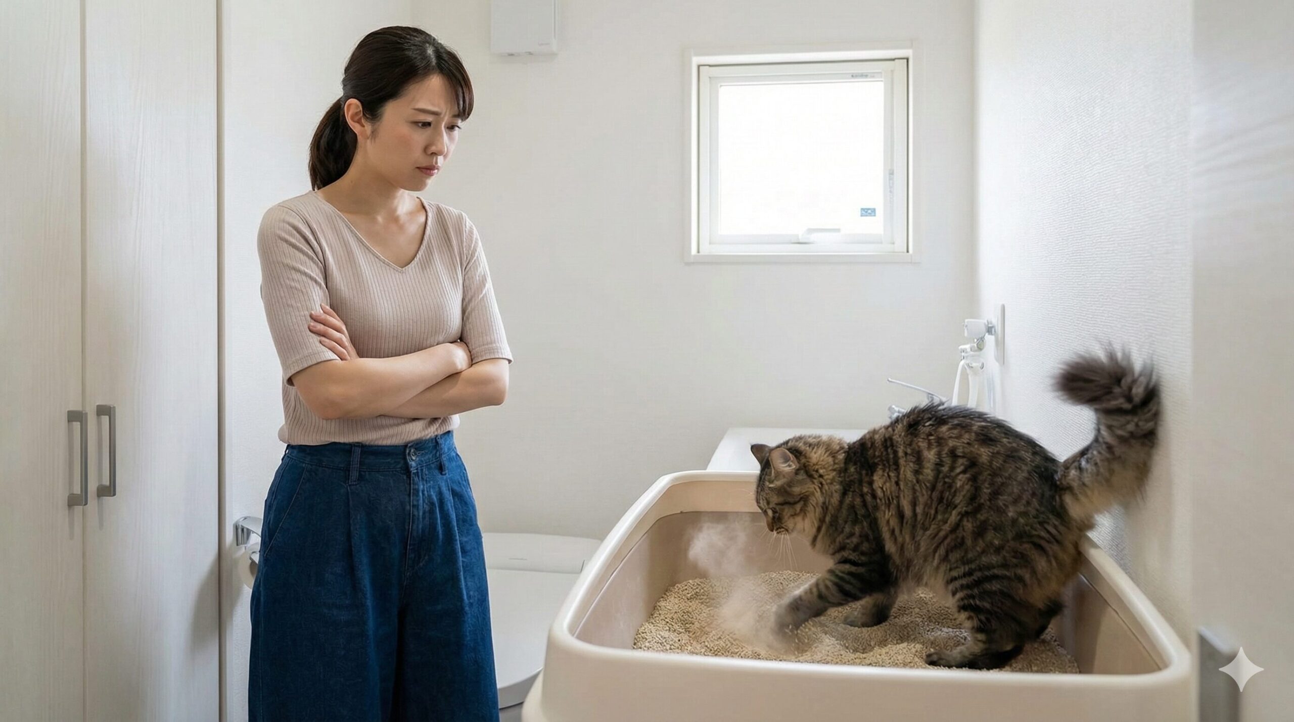 猫 砂かけ 執拗